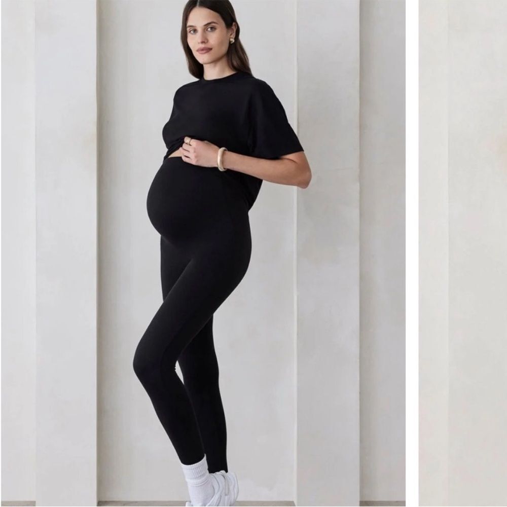 Bumpsuit The Maternity Leggings High Waisted Support Leggings Black Size XL